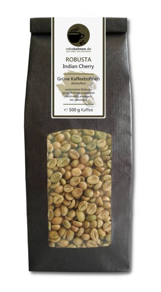 Green Coffee Beans - Robusta Indian Cherry