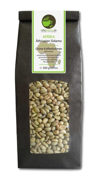 Arabica Green Coffee Beans - Ethiopia Sidamo