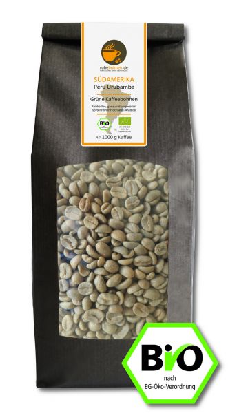 Green Coffee Beans - Organic Arabica Peru Urubamba