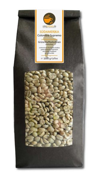 Green Coffee Beans - Arabica Colombia Supremo