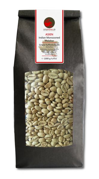 Green Coffee Beans - Arabica Indian Monsooned Malabar